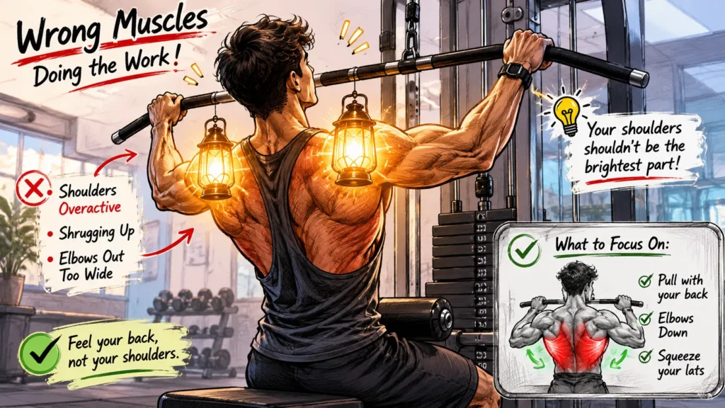 Why Do You Feel Lat Pulldowns in Your Shoulders